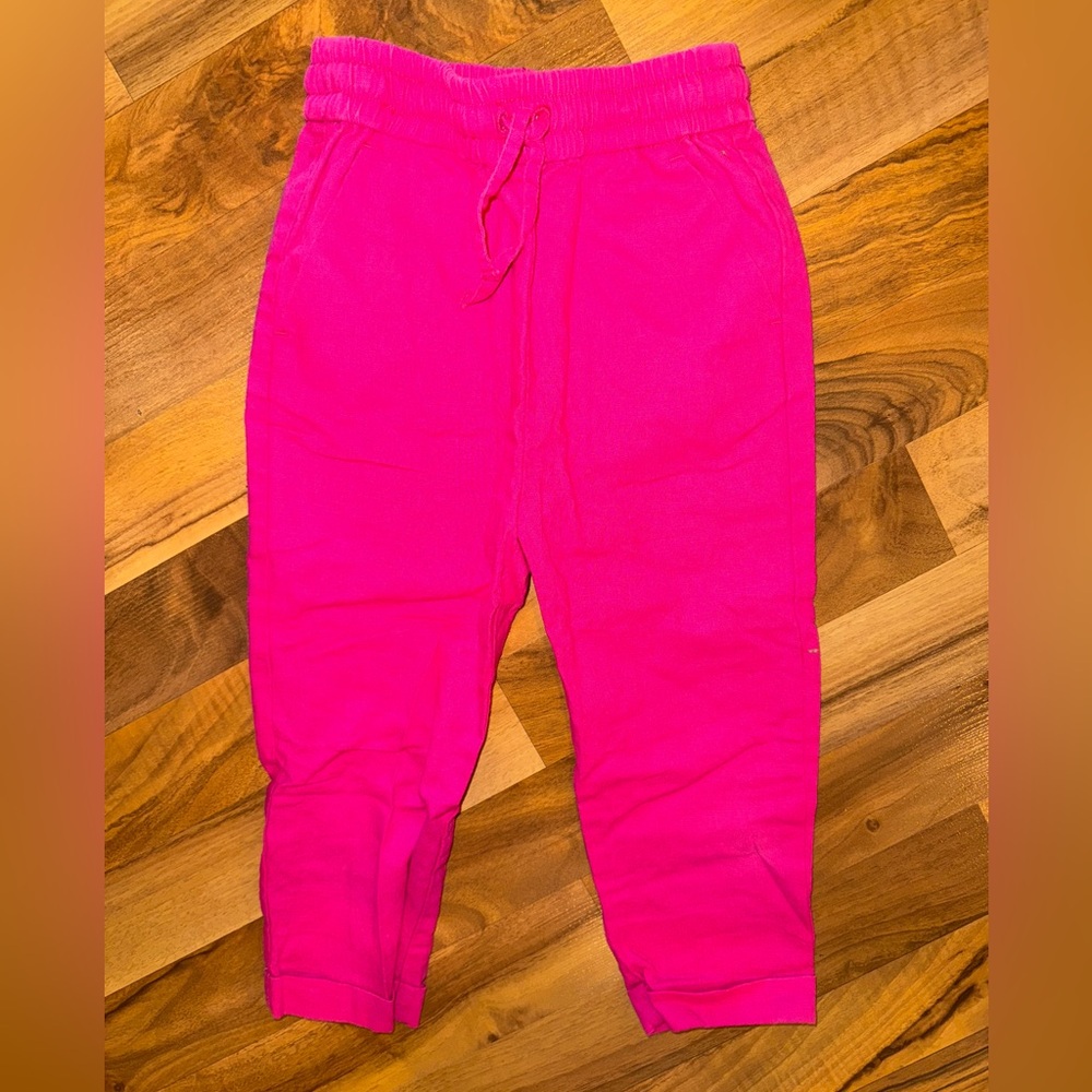 Crew cuts toddler girl‎ linen pink pant size 4 spring summer vacation